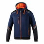 Sparco Sweat à capuche zippé TW Taille S Bleu marine/Orange