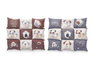 Mascow Cuna pour animaux Rectangulaire Motifs Animaux Assortis 55x45 cm Polyester (Set de 8)