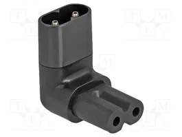 DELOCK Adaptateur IEC C7 femelle vers IEC C8 mâle angulaire