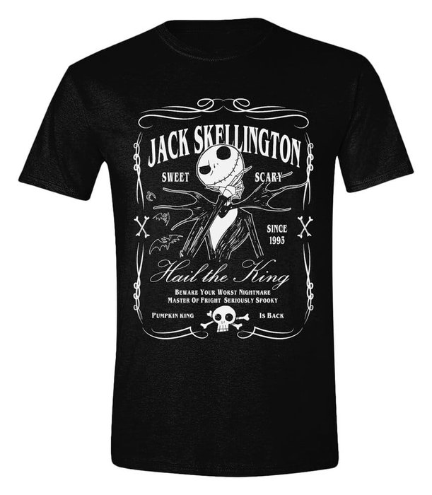 Disney The Nightmare Before Christmas T-Shirt Jack Skellington Label (M) Disney The Nightmare Before Christmas T-Shirt Jack Skellington Label (M)