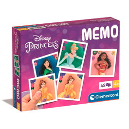 Clementoni Memo Pocket Princesas Disney - Jeu de mémoire et d'observation, 48 fiches, dès 4 ans