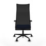 Piqueras y Crespo Chaise de Bureau Albacete Bleu et Noir