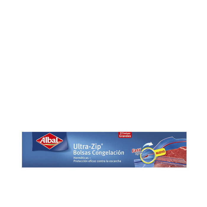 Albal Set de Sacs de Congélation Hermétiques Ultra-Zip Grand Format, 12 Unités Albal Set de Sacs de Congélation Hermétiques Ultra-Zip Grand Format, 12 Unités