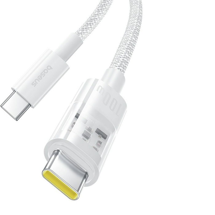 Baseus Câble USB-C vers USB-C P10373000211-00 Blanc 1 m Baseus Câble USB-C vers USB-C P10373000211-00 Blanc 1 m