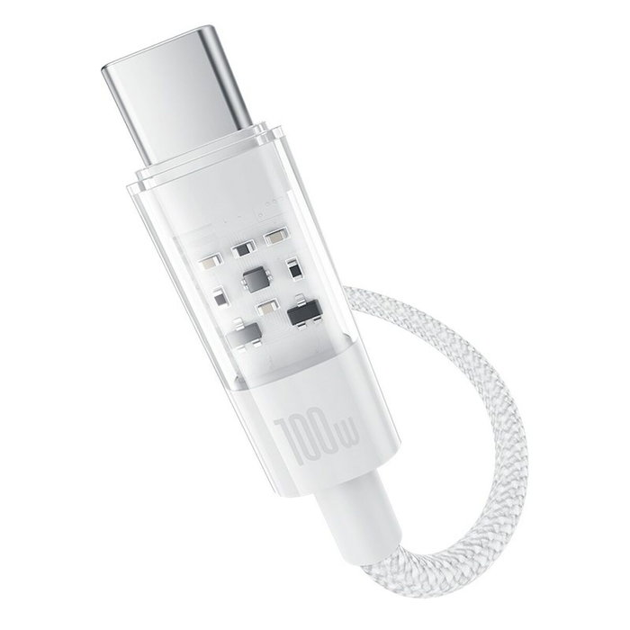 Baseus Câble USB-C vers USB-C P10373000211-00 Blanc 1 m Baseus Câble USB-C vers USB-C P10373000211-00 Blanc 1 m