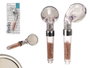 BERILO Téléphone de douche piercing thérapie pierres 25 x 8 x 8 cm ABS acier (Set de 12)
