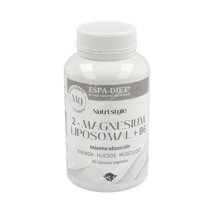 Espadiet 2-Magnesium Liposomal +B6 90 capsules Complément alimentaire Magnésium Citrate Bisglycinate Espadiet 2-Magnesium Liposomal +B6 90 capsules Complément alimentaire Magnésium Citrate Bisglycinate