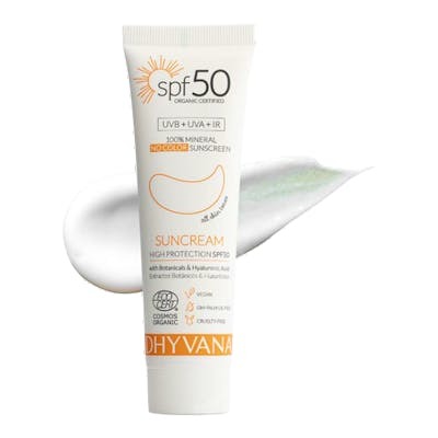Dhyvana Solar SPF50 Sun Con Acide Hyaluronique 50 ml – Écran Solaire Visage Dhyvana Solar SPF50 Sun Con Acide Hyaluronique 50 ml – Écran Solaire Visage