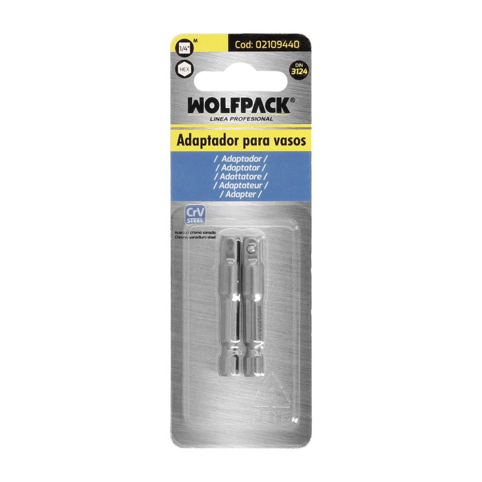 WOLFPACK LINEA PROFESIONAL Adaptateur pour clés à douilles 1/4 de 50 mm