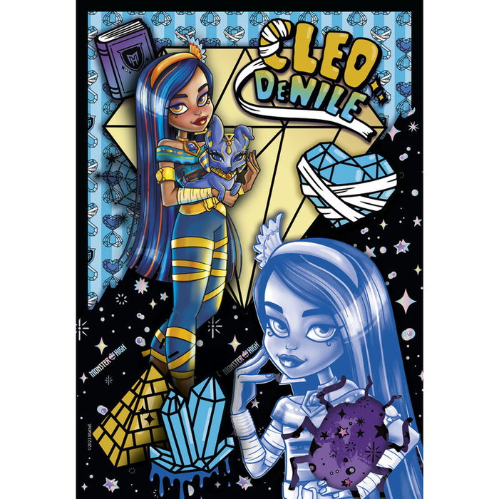 CLEMENTONI Puzzle Cleo de Nile Monster High 150 Pièces - Dimensions 48,5 x 33,5 cm