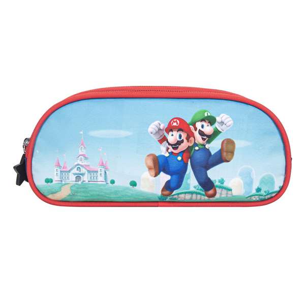 Toybags Coffret triple Super Mario - Intérieur entièrement doublé et personnalisé - Fermetures éclair et finitions haute qualité - 37 x 27 x 17 cm - Textile