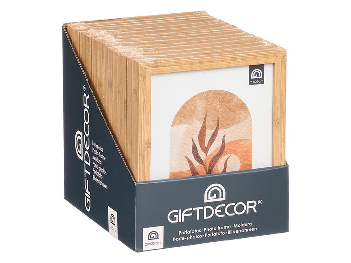 GIFTDECOR Porte-photo effet bambou 20x25 Marron