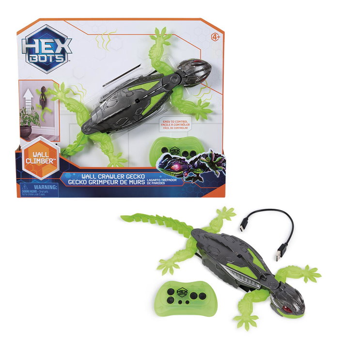 Spin Master GECKO Hex Bots - Robot Gécko Télécommandé 2.4 GHz, Rechargeable par USB, Grimpe sur les Murs, Jouet pour Enfants à Partir de 4 Ans Spin Master GECKO Hex Bots - Robot Gécko Télécommandé 2.4 GHz, Rechargeable par USB, Grimpe sur les Murs, Jouet pour Enfants à Partir de 4 Ans