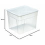 Seau de conteneur Mondex space box 4 h 34,5l Transparent polypropylène 34,5 L 42 x 35 x 33 cm