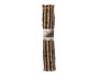 Giftdecor Tapis Naturel Noir Double Rayures 60 x 90 cm Jute et Coton (Set de 12)
