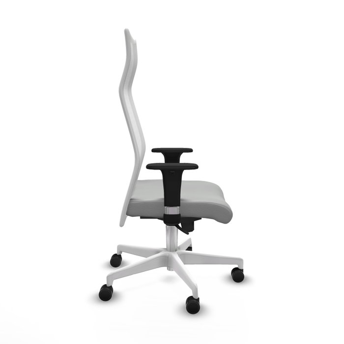 Piqueras Y Crespo Fauteuil Albacete, Mécanisme Synchrone, Gris clair et Blanc Piqueras Y Crespo Fauteuil Albacete, Mécanisme Synchrone, Gris clair et Blanc