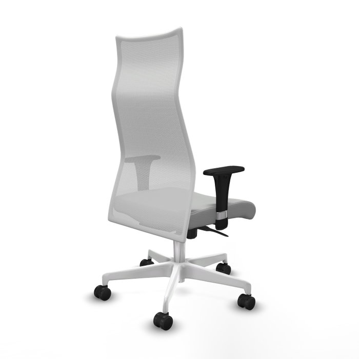 Piqueras Y Crespo Fauteuil Albacete, Mécanisme Synchrone, Gris clair et Blanc Piqueras Y Crespo Fauteuil Albacete, Mécanisme Synchrone, Gris clair et Blanc