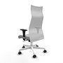 Piqueras Y Crespo Fauteuil Albacete, Mécanisme Synchrone, Gris clair et Blanc