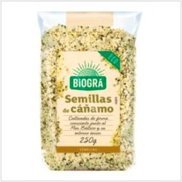 BIOGRA Graines de chanvre décortiquées BIO 250g