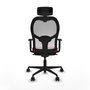 Chaise de Bureau Piqueras y Crespo 1D036N2 Bordeaux