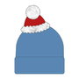 Cerdá Gorro Punto Christmas Stitch - Chapeau de Noël Stitch pour Enfant, Taille Unique (22 x 2 x 21 cm) - Bleu