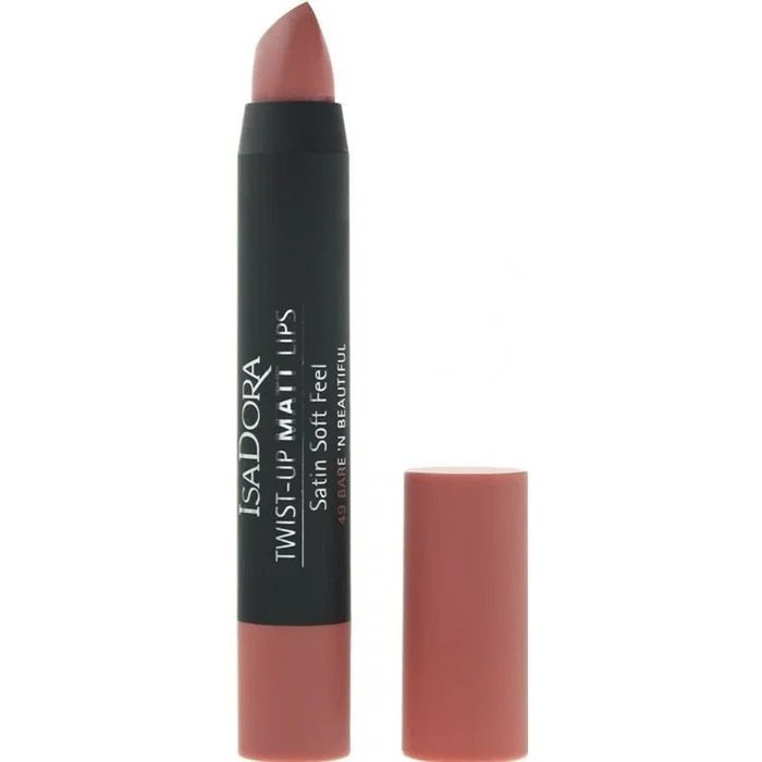IsaDora Rouge à lèvres crème Twist-Up, 49 Bare 'N Beautiful, Mat IsaDora Rouge à lèvres crème Twist-Up, 49 Bare 'N Beautiful, Mat