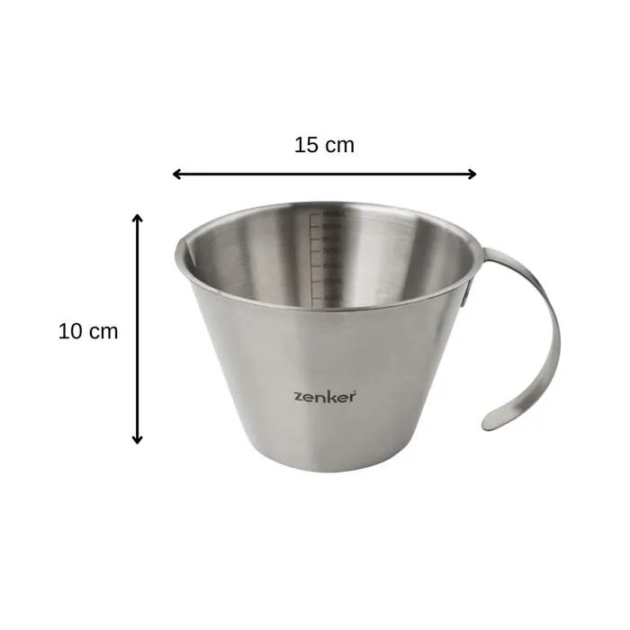 Zenker Set de 2 verres doseurs gradués en inox 250 ml et 1 litre Zenker Set de 2 verres doseurs gradués en inox 250 ml et 1 litre
