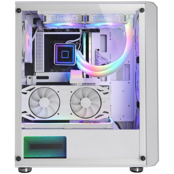 Boîtier ATX semi-tour Mars Gaming MCVAULTW Blanc