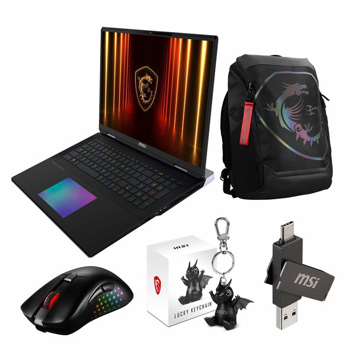 Ordinateur Portable MSI TITAN 18 HX AI A2XWIG-245ES 18" 64 GB RAM 2 TB SSD RTX 5080 Ordinateur Portable MSI TITAN 18 HX AI A2XWIG-245ES 18" 64 GB RAM 2 TB SSD RTX 5080