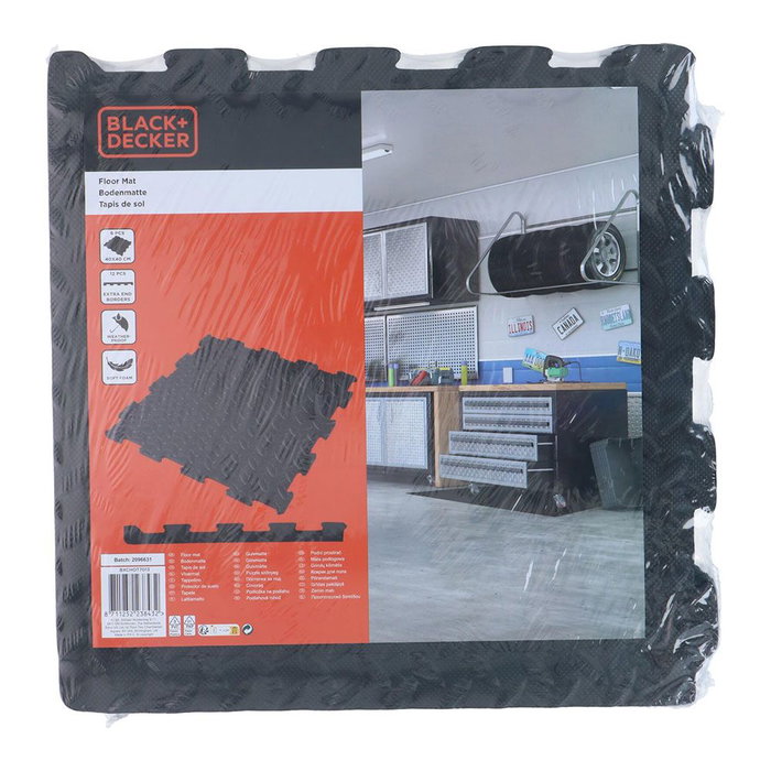 Dalles en mousse EVA Black & Decker Noir Feuille de Mousse 40 x 40 cm (6 Pièces) Dalles en mousse EVA Black & Decker Noir Feuille de Mousse 40 x 40 cm (6 Pièces)