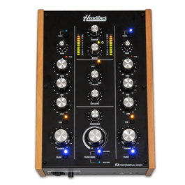 Headliner R2 - Table de Mixage DJ 2 Canaux Stéréo avec Entrées RCA/Phono, Filtre Analogique, Monitoring Casque
