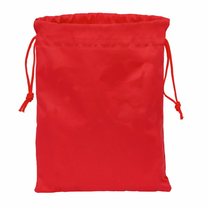 Sac à dos serré par des ficelles Safta Rouge 26 x 34 x 1 cm