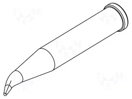 ERSA Pointe de soudage allongée cône courbé 0,6mm