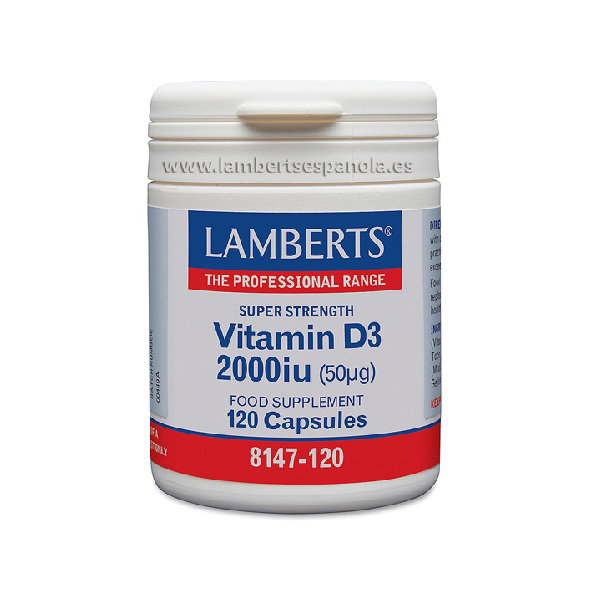 LAMBERTS Vitamine D3 2000 UI - 120 capsules LAMBERTS Vitamine D3 2000 UI - 120 capsules