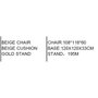 Home ESPRIT Chaise de jardin Marron Clair