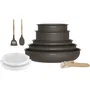 Arthur Martin Batterie de cuisine 10 pièces en Aluminium avec manche amovible
