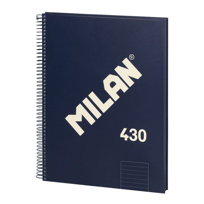 Cahier à Spirale Milan 430 Bleu A4 80 Volets (3 Unités) Cahier à Spirale Milan 430 Bleu A4 80 Volets (3 Unités)