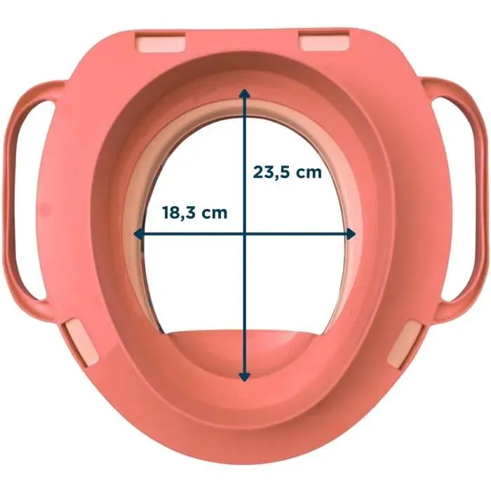 Thermobaby - Réducteur WC avec poignées - Modèle Disney Minnie - Pour enfant dès 10 mois - Siège d'apprentissage confortable et stable