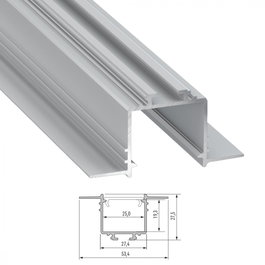 Profil Aluminium SUBLI 2,02M