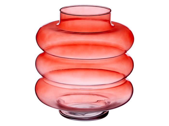 GIFTDECOR Vase en Verre Triple Sphère Aplatie 30cm Teja GIFTDECOR Vase en Verre Triple Sphère Aplatie 30cm Teja