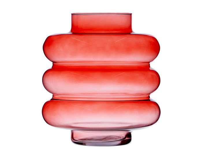 GIFTDECOR Vase en Verre Triple Sphère Aplatie 30cm Teja GIFTDECOR Vase en Verre Triple Sphère Aplatie 30cm Teja