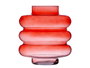 GIFTDECOR Vase en Verre Triple Sphère Aplatie 30cm Teja