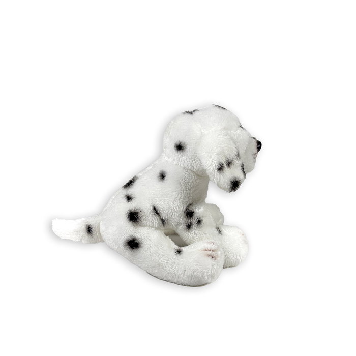 Deqube Peluche Dalmata Sentado 12 cm 939D00251 Bocalan, Peluche Licenciée Soutenant la Fondation pour l'Autonomie des Personnes Handicapées