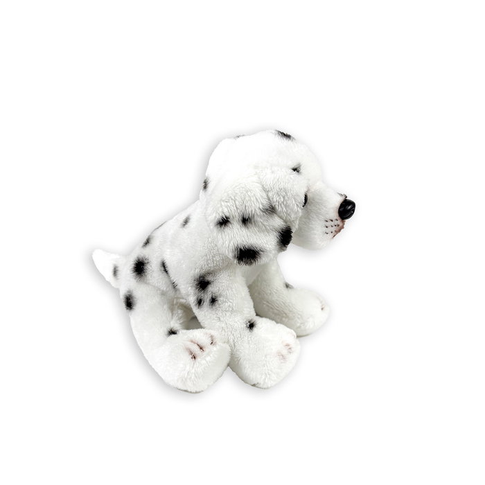 Deqube Peluche Dalmata Sentado 12 cm 939D00251 Bocalan, Peluche Licenciée Soutenant la Fondation pour l'Autonomie des Personnes Handicapées