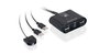 IOGEAR - Commutateur USB 2.0 2x4 pour Partage de Périphériques - Permet à 2 Ordinateurs de Partager 4 Appareils USB (Clavier, Souris, etc.)
