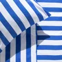 Today - Parure de lit Summer Stripes 2 personnes en coton 240x220 cm avec 2 taies 63x63 cm - Rayures bleues modernes - Référence TODAY Summer Stripes