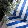 Today - Parure de lit Summer Stripes 2 personnes en coton 240x220 cm avec 2 taies 63x63 cm - Rayures bleues modernes - Référence TODAY Summer Stripes