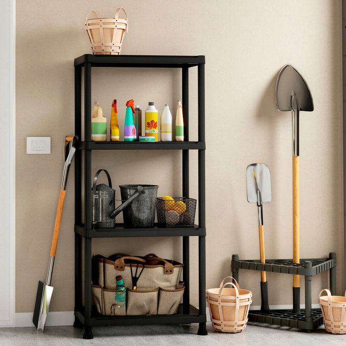 Keter Étagère modulable Noir 60 x 30 x 135 cm