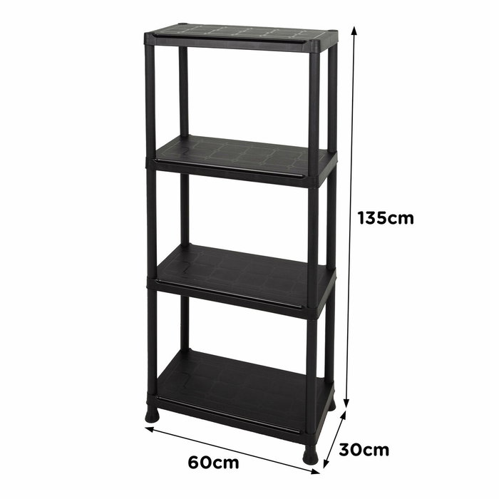 Keter Étagère modulable Noir 60 x 30 x 135 cm
