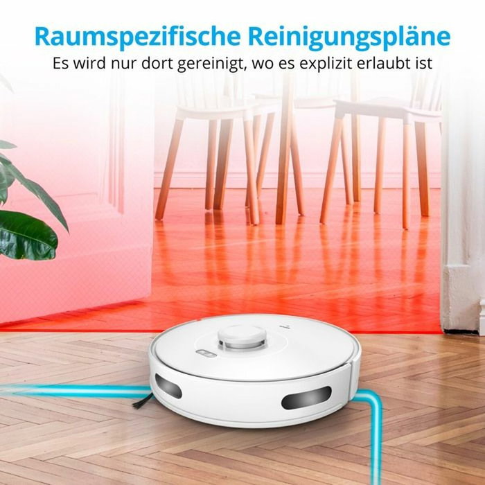 Medion X10 SW MD11782 Aspirateur Laveur Robot, Blanc